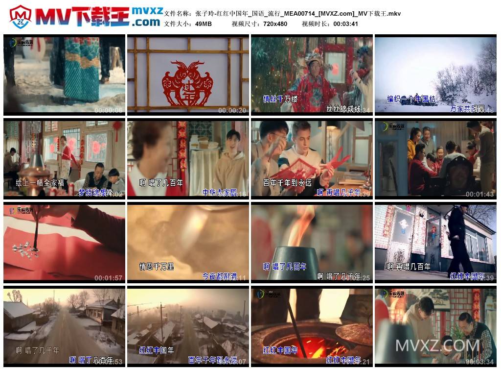 张子玲-红红中国年_国语_流行_MEA00714